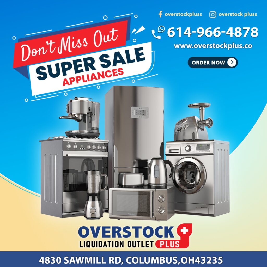 Overstock plus. Appliances discount store